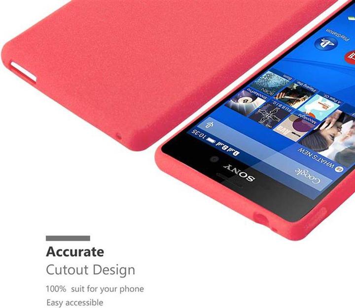 Actual product image Cadorabo TPU Frosted Cover (Sony Xperia M4 Aqua)