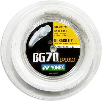 Immagine prodotto Yonex BG-70Pro / Rotolo da 200 m, bianco, 0,70 mm