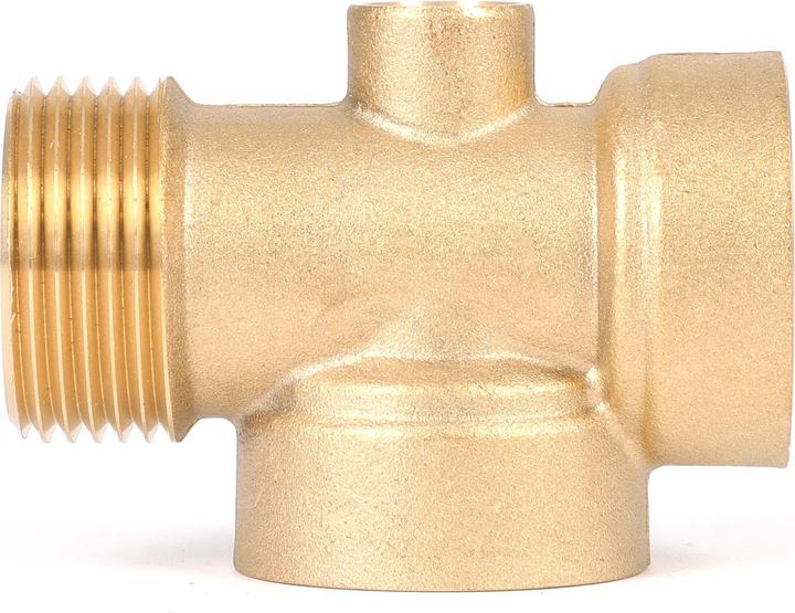 Produktbild Wiltec 4-Wege Verteiler IG Messing DN25 1" DN13 1/4"Hauswasserwerk Manometer