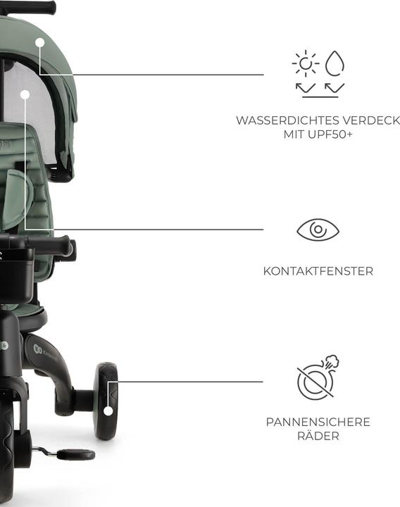 Actual product image KinderKraft Tricycle JAZZ 2 GREEN