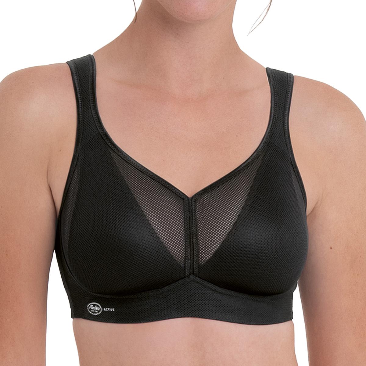 Anita, Sport-BH, Air Control mit Delta Pad Sport-BH (75 E), Schwarz, 75 E