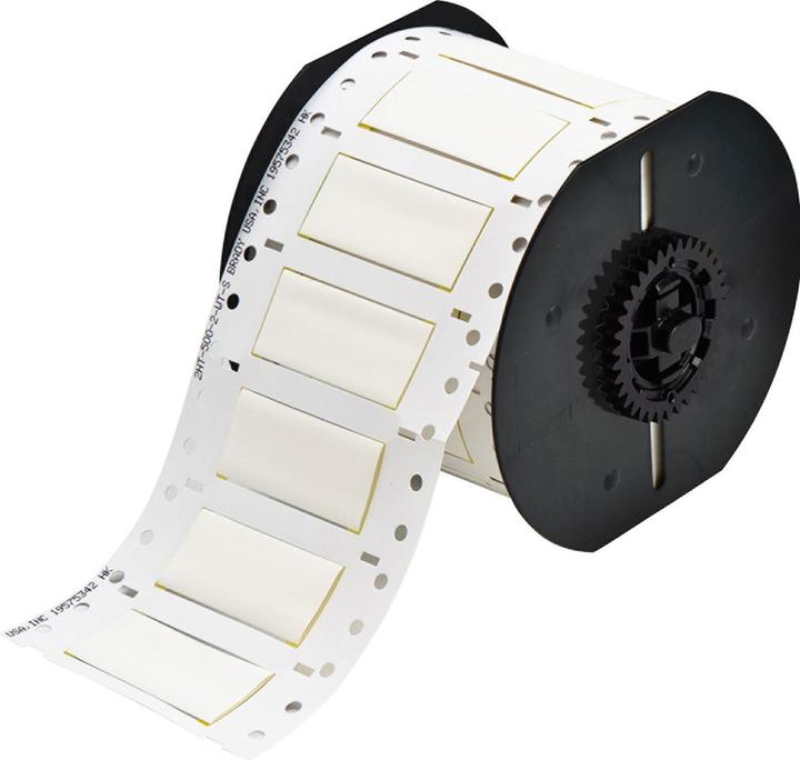 Actual product image Brady B33D-500-2-345, Permasleeve, heat-shrinkable polyvinyl fluoride, white, heat-resistant, 50.8 (5.08 cm)