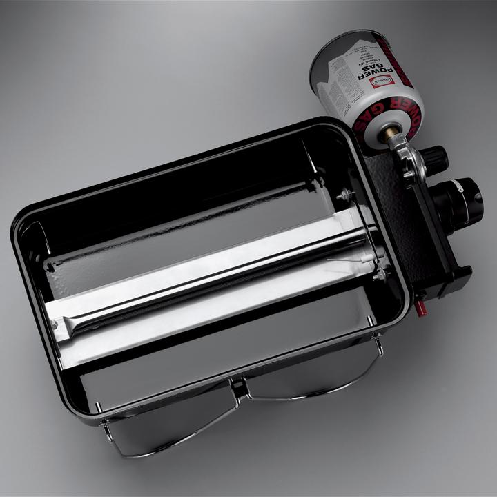 Actual product image Weber Go-Anywhere Gas Barbecue - 41x26 cm - Roestvrijstalen branders - Gasregelkop - Incl. deksel (2.10 kW)