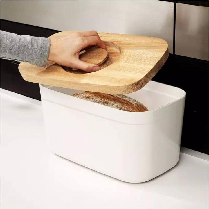 Produktbild Joseph Joseph Brotbox Polypropylen/Bambus, weiss, 37x18x22 cm