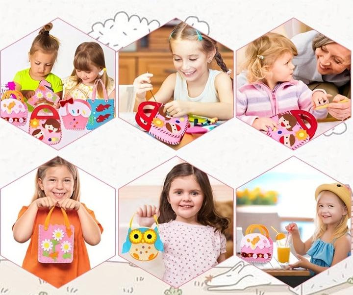 Immagine prodotto Activity Board Kit di cucito per bambini, kit di cucito per borsetta, kit di artigianato per bambini, artigianato