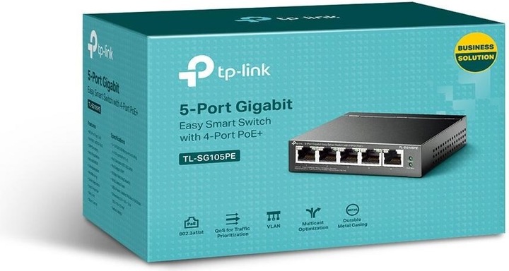 Immagine prodotto TP-Link Interruttore PoE+ TL-SG105PE 5 porte (5 Porti)