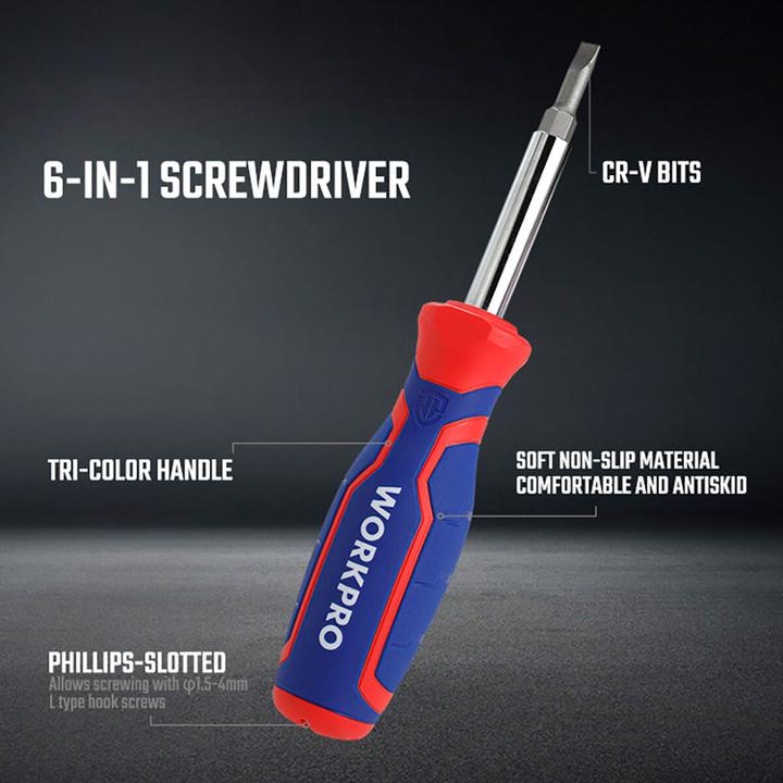 Produktbild Workpro Schraubendreher-Set PH2, 1/4", PH1, 3/16” (4.8 mm)