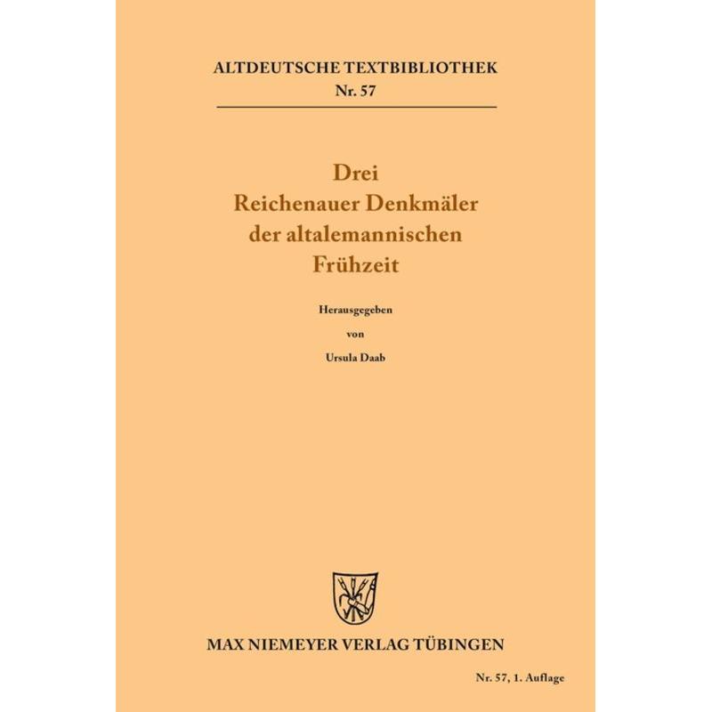 Drei Reichenauer Denkmäler der altalemannischen Frühzeit, Fachbücher