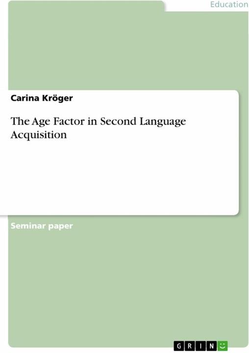 Produktbild The Age Factor in Second Language Acquisition (Englisch, Lambert M. Surhone, 2008)