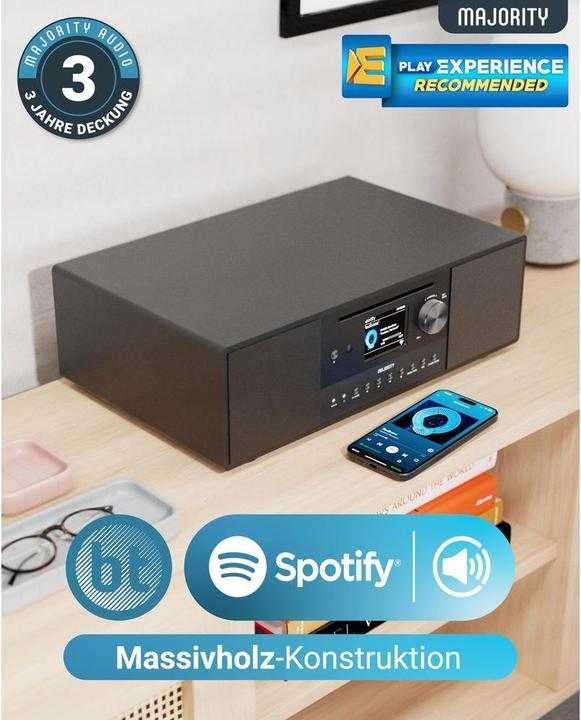 Immagine prodotto Majority Quadriga (DAB, FM, Web radio, Bluetooth, WiFi)