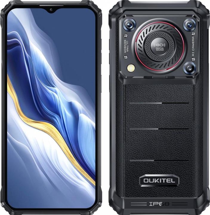 Immagine prodotto Oukitel Smartphone WP36 Pro 6/256 10600 mAh Schwarz (256 GB, Nero, 6.52", Doppia SIM, 4G)