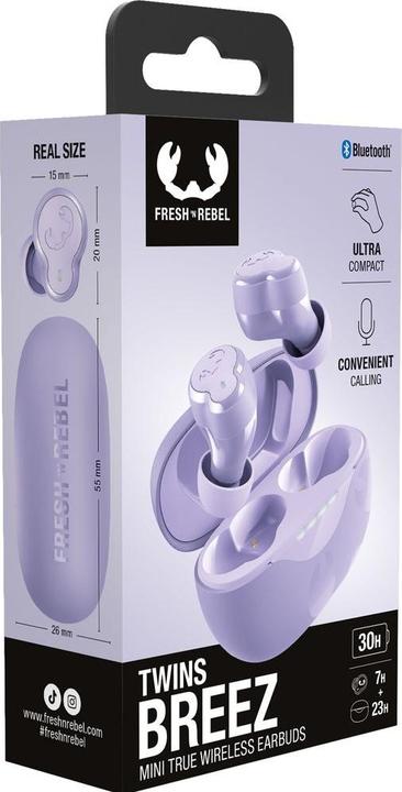 Actual product image Fresh'N Rebel Fresh 'n Rebel Twins Breez Dreamy Lilac (ANC, 30 h, Wireless)