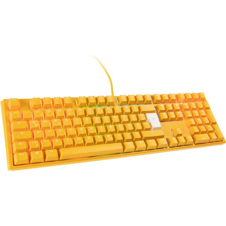 Thumbnail - Ducky One 3 yellow gaming keyboard, RGB LED - MX blue (DE, Kabelgebunden), Tastatur, Gelb