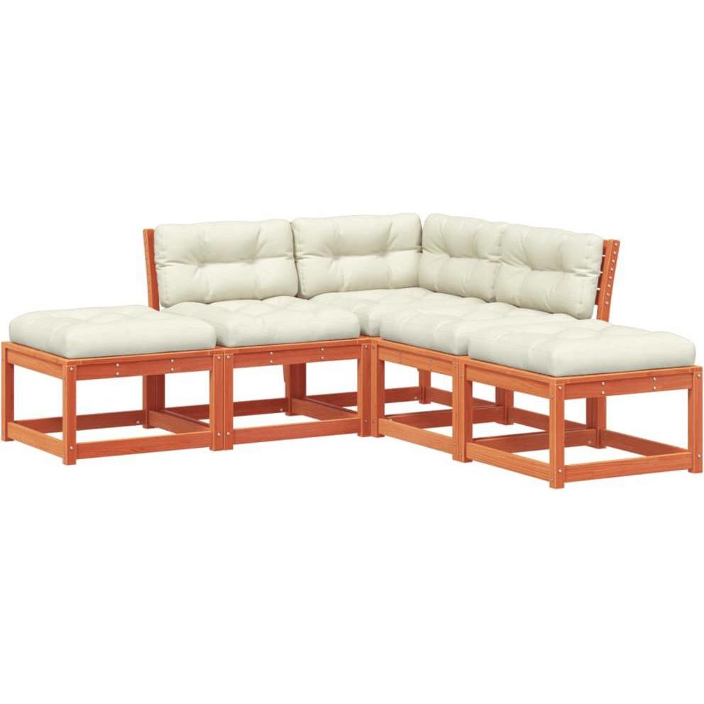 VidaXL, Gartenlounge, 10-tlg. Garten-Lounge-Set mit Kissen