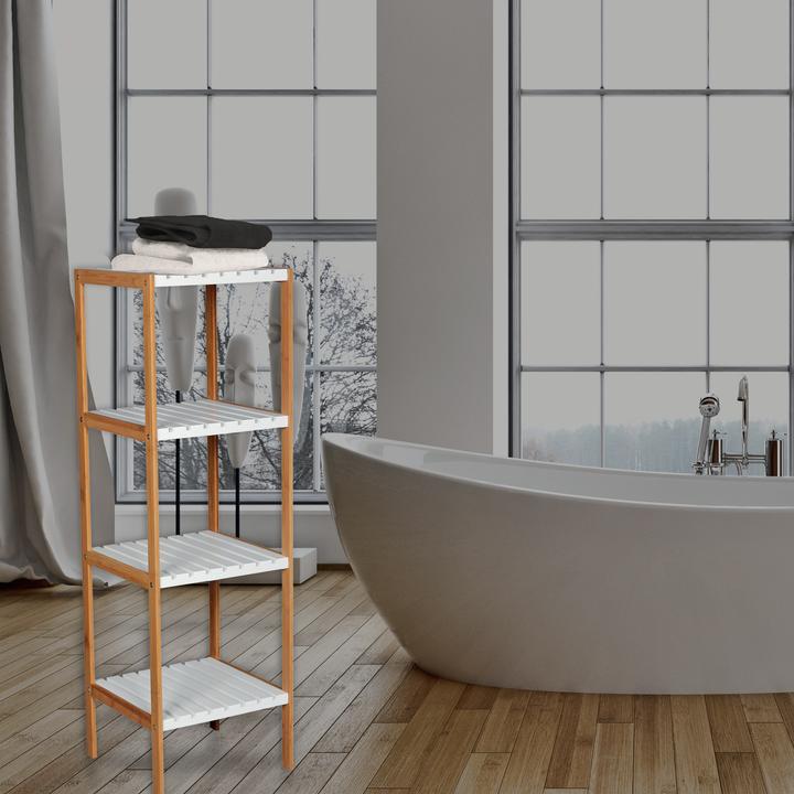 Image du produit MSV ETAGERE 4 NIVEAUX BAMBOU ET MDF 34X33X110 (33 x 34 x 110 cm)