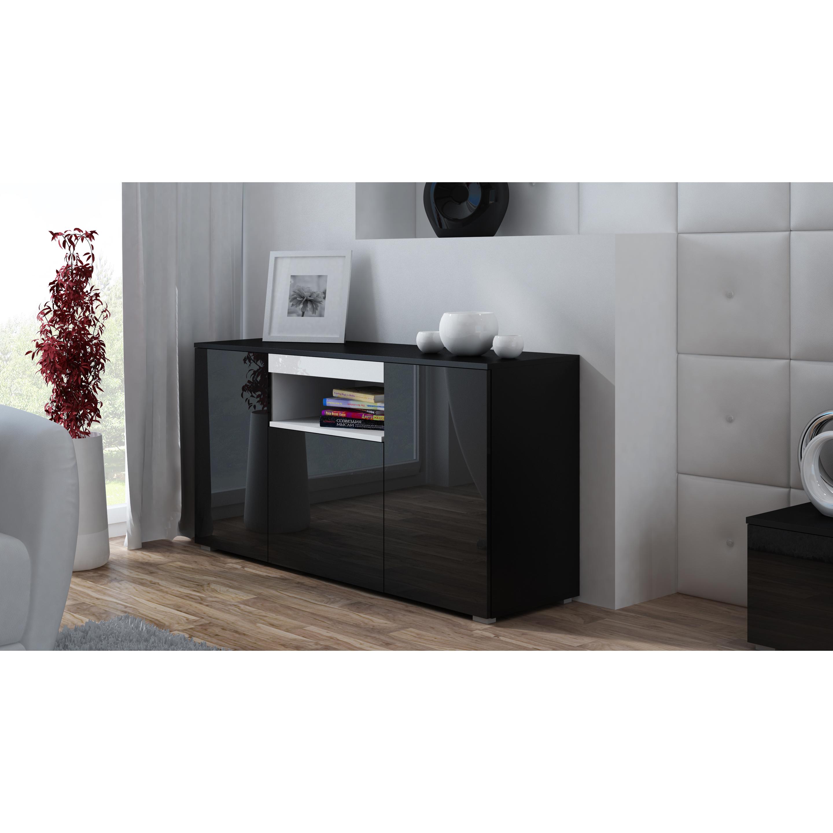 Cama, Kommode + Sideboard, K VIVA CZ/CZ+BI Wohnzimmer-Sideboard 3 Tür(en) (150 x 45 x 80 cm)
