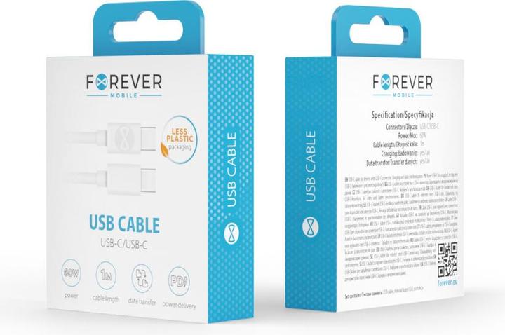 Actual product image Forever USB C – USB C (1 m, USB 3.0, 60 W)