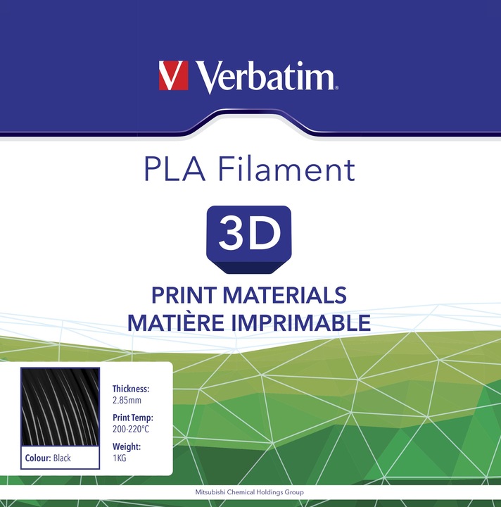 Image du produit Verbatim Filament (PLA, 2.85 mm, 1000 g, Noir)