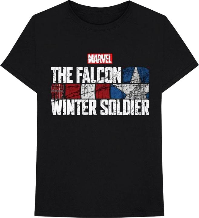 Immagine prodotto Maglietta unisex da adulto Falcon & Winter Soldier Text Cotton Logo (M)