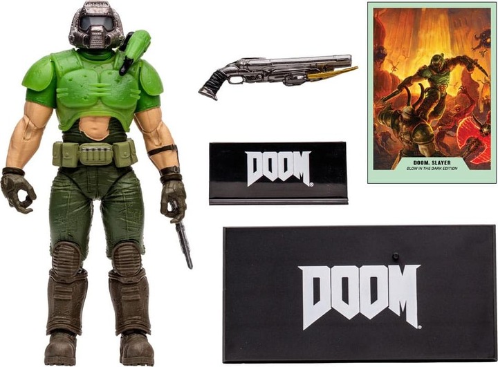 Produktbild McFarlane Doom Eternal Actionfigur Doom Slayer Classic (Glow In The Dark Edition) Gold Label 18 cm