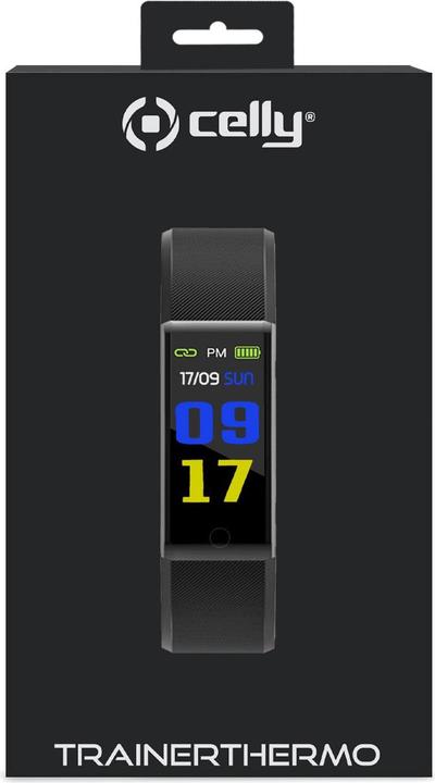 Actual product image Celly Smartband Trainerthermobk Black