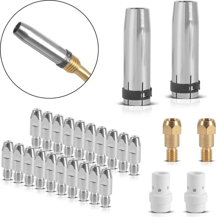 Stahlwerk Set di parti di usura MIG MAG 26 pezzi AK36 MB36 Accessori per torce di saldatura