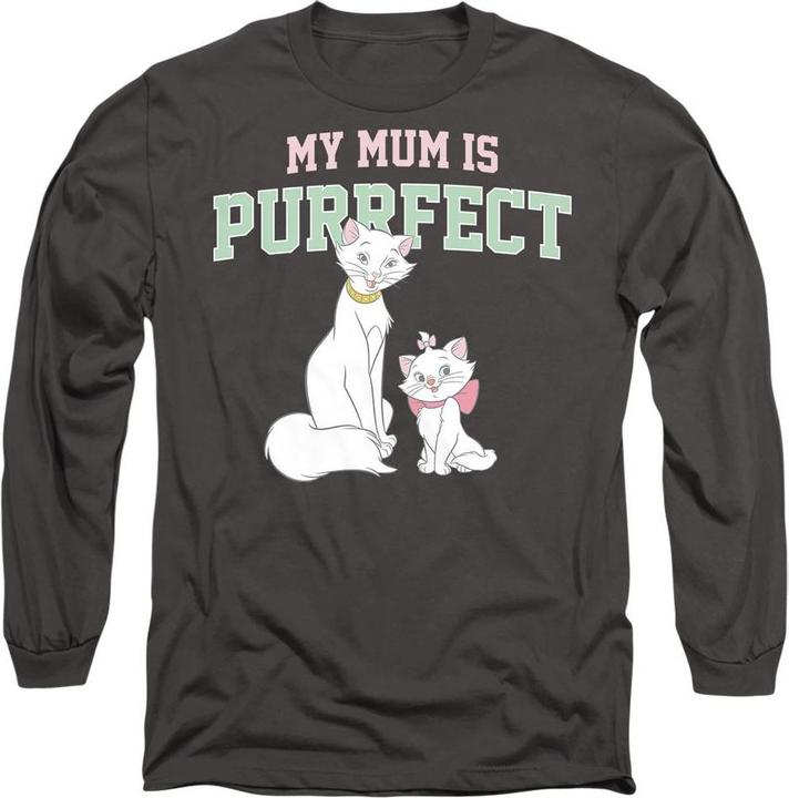 Immagine prodotto Disney My Mum Is Purrfect Maglietta Festa della Mamma Duchessa e Marie Adulto Unisex (S)