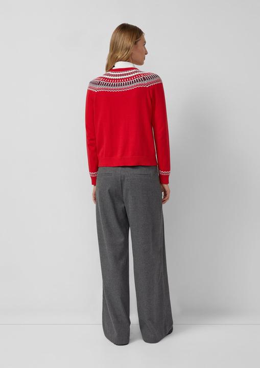 Image du produit s.Oliver Strickpullover Feinstrickpullover mit Norwegermuster (40)