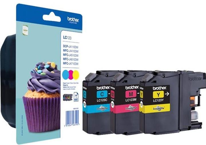 Immagine prodotto Brother LC-123 Rainbow Pack (C, M, Y)