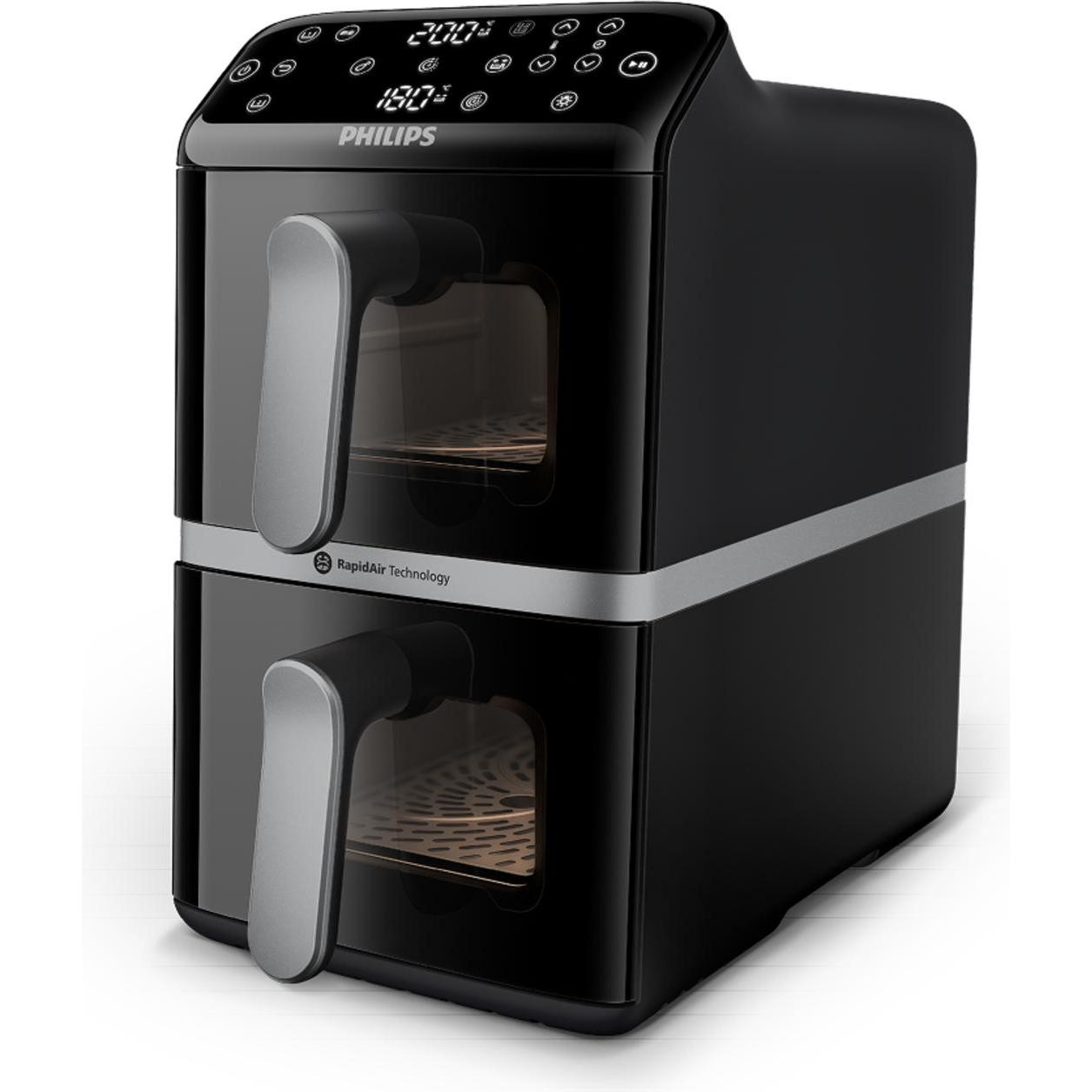 Philips Airfryer 4000 Series mit zwei aufeinander gestapelten Körben (NA461/00)