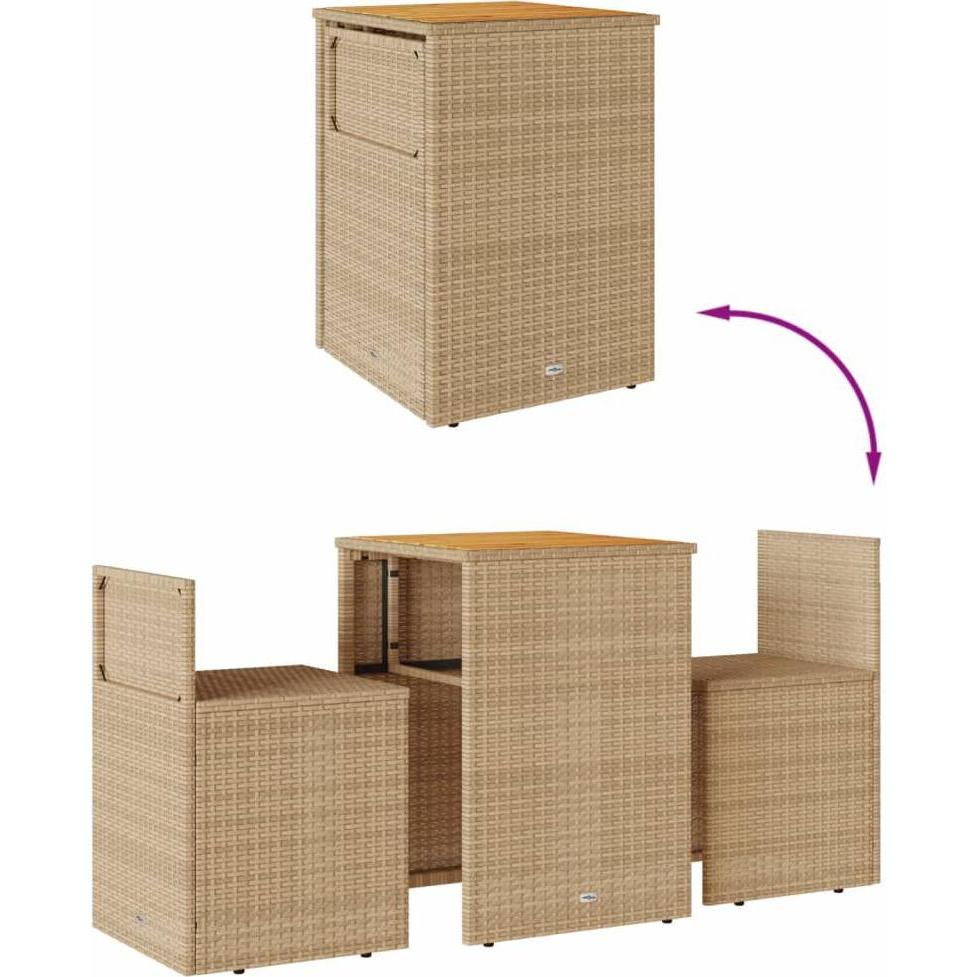 VidaXL, Gartenlounge, 10-tlg. Garten-Lounge-Set mit Kissen