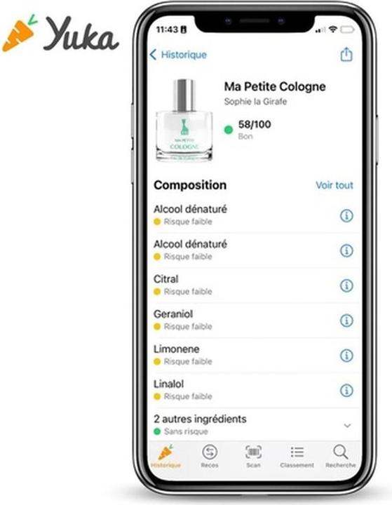 Image du produit Sophie la girafe La Girafe Ma Petite Eau de Cologne Vapo 50 ml (Eau de cologne, 50 ml)