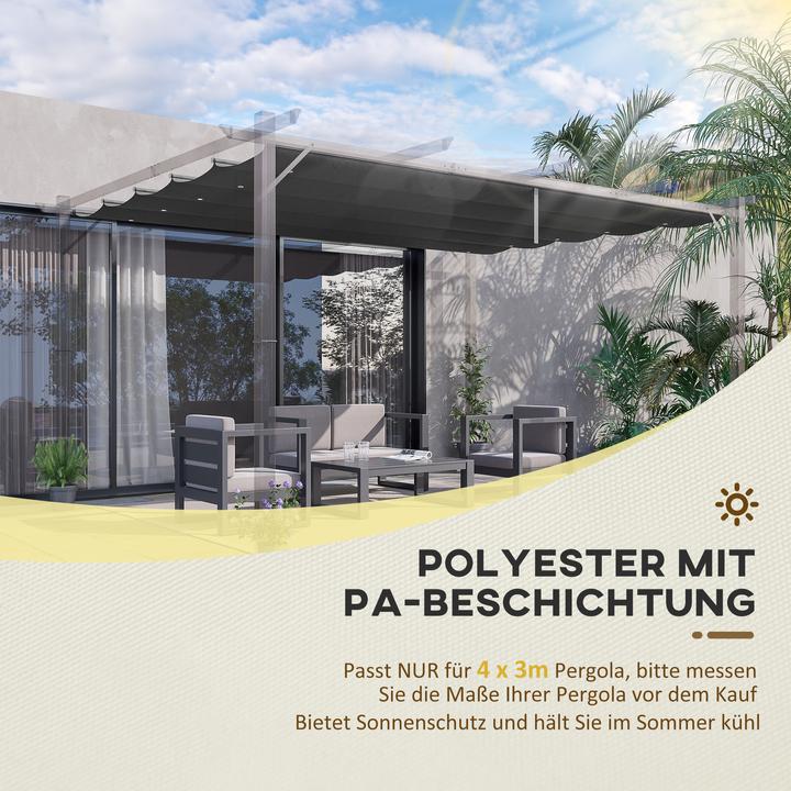 Produktbild Outsunny Ersatzdachtuch für 4 x 3 m Pavillons mit Löchern (250 cm, 350 cm)