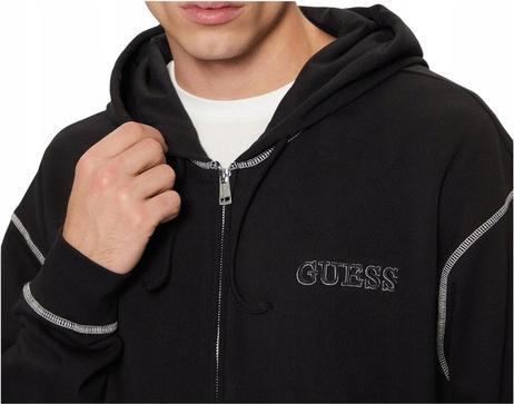 Actual product image Guess Herren F-Zip Hoodie Sweatshirt Schwarz (M)