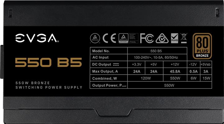 Produktbild EVGA B5 (550 W)