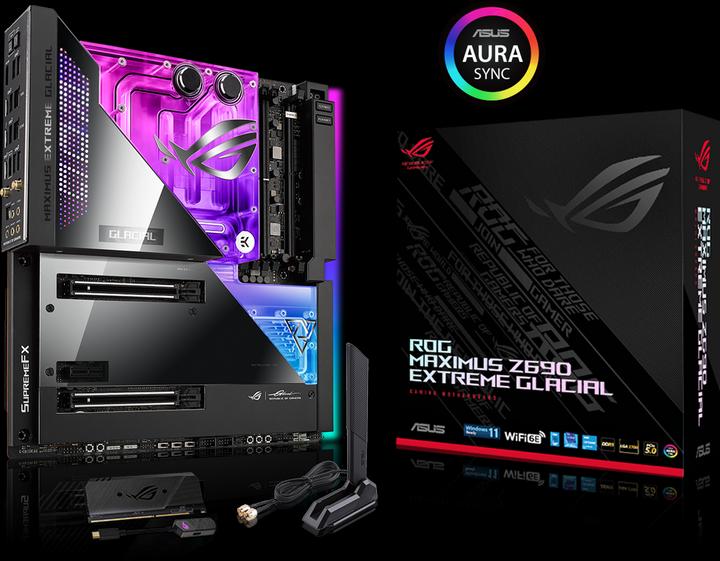 Actual product image ASUS ROG Maximus Z690 Extreme Glacial (LGA 1700, Intel Z690 (DDR5), E-ATX)