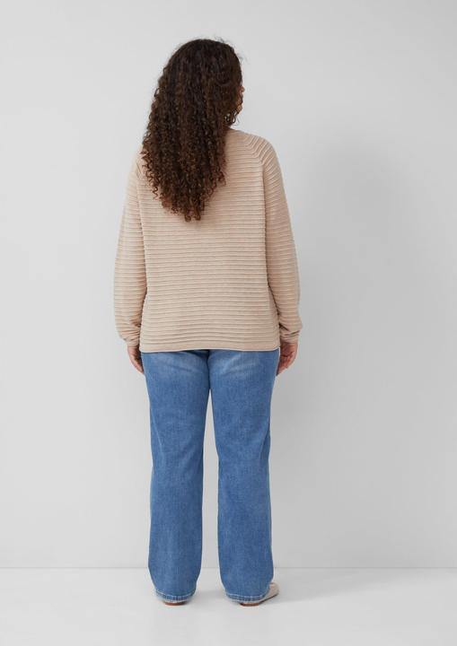Produktbild S.Oliver Strickpullover Pullover mit Strukturmuster aus Viskosemix (44)