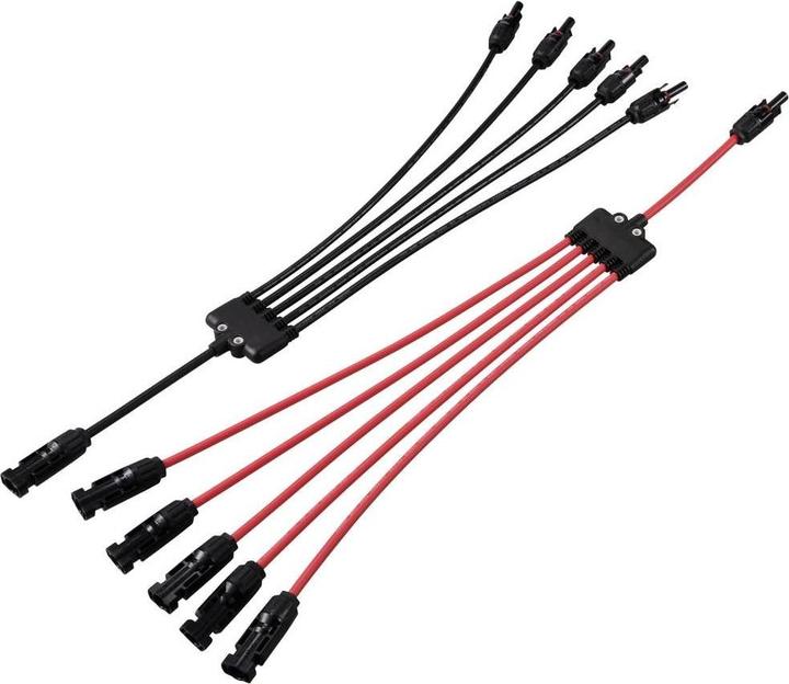 Image du produit Tru Components Je 1x Verteiler Y Solarstecker Stecker auf 5x Buchse + Buchse auf 5x Stecker TC- (Fiche solaire)