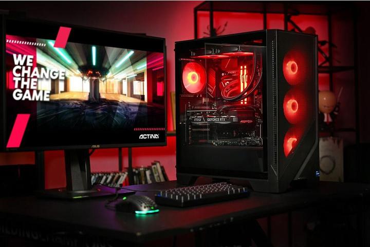 Image du produit Action Actina 5901443347002 PC AMD Ryzen™ 7 7700X 32 GB DDR5-SDRAM 1 TB SSD AMD Radeon RX 7800 XT Midi Towe (1000 Go, 32 Go, AMD Ryzen 7 7700X, Radeon RX 7800 XT)