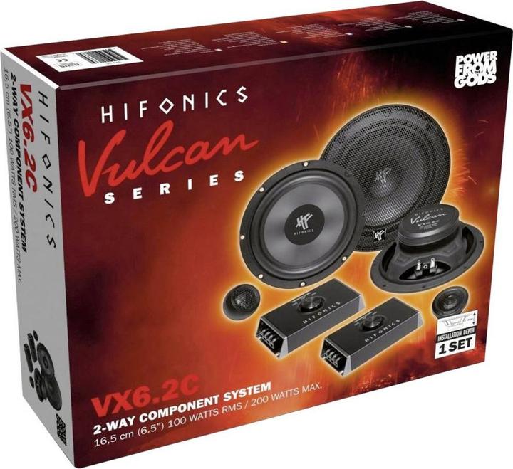 Image du produit Hifonics Vulcan VX6.2C Système de composants à 2 voies 16.5cm (1 pièce)