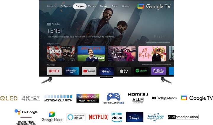 Actual product image TCL 55C645 (55", C645, QLED, 4K, 2023)