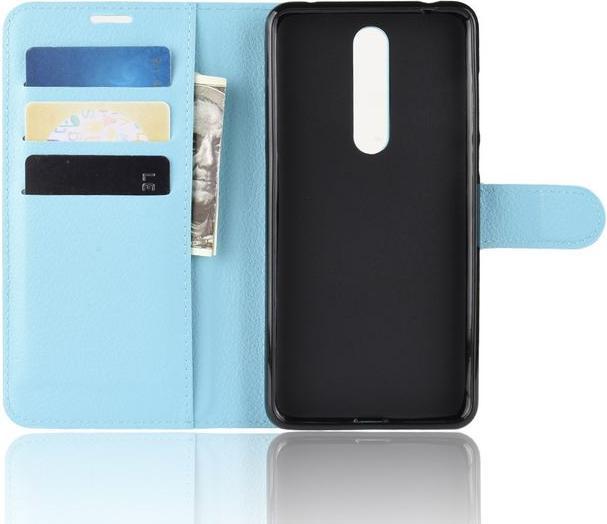 Actual product image MU Classic Litchi Leather Bookcover Series (Nokia 3.1 Plus)