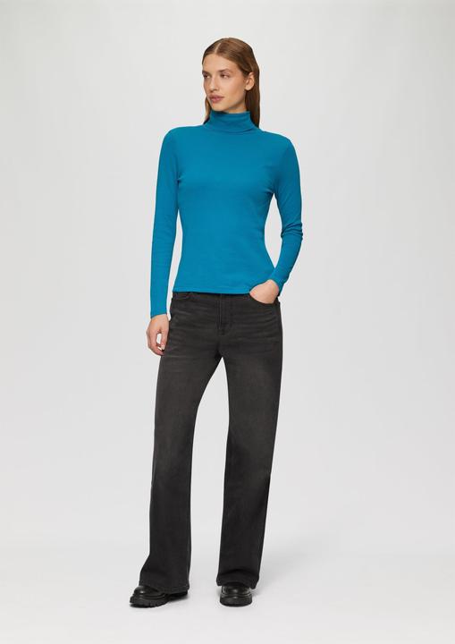 Actual product image S.Oliver T-Shirt Elastisches Langarmshirt mit Rollkragen (46)