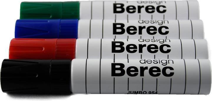 Berec Whiteboard-Marker Extrabreit (Mehrfarbig, 13 mm, 4 x)