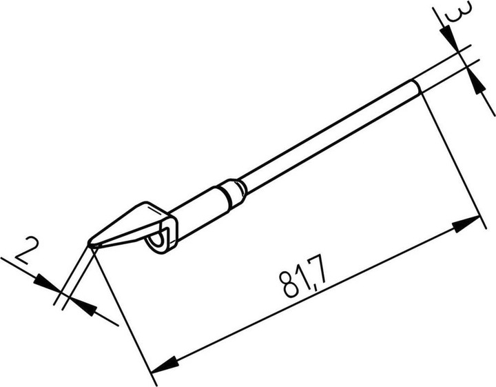 Produktbild Entlötspitze Spitzen-Grösse 2 mm Inhalt 1 St. (Lötspitze)