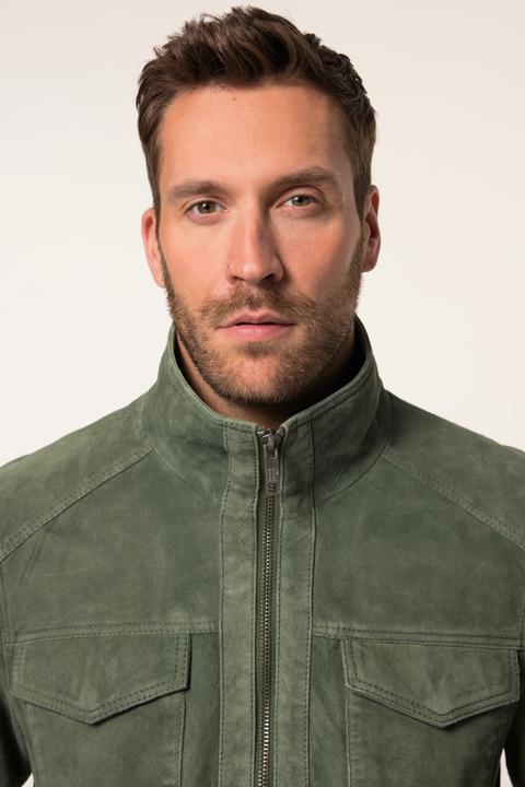 Produktbild JP1880 Lederjacke, Leder, Lammvelours, Rückenbadge, bis 7 XL (L)
