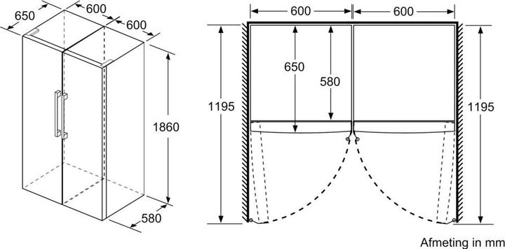 Image du produit Bosch Hausgeräte KSV36VXDP (346 l)