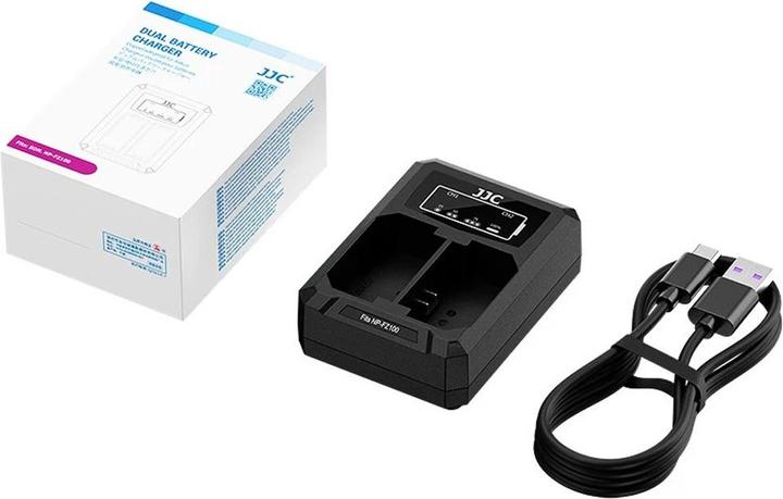 Image du produit JJC Sony DCH FZ100TC USB C Dual Battery Charger (voor Sony NP FZ100) (Chargeur de batterie d'appareil photo)