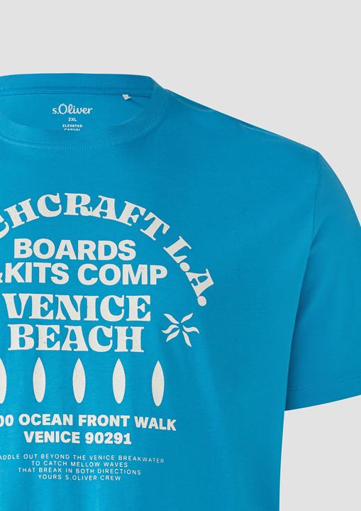 Immagine prodotto S.Oliver T-Shirt Baumwoll-T-Shirt mit Crewneck und Artwork (XXL)