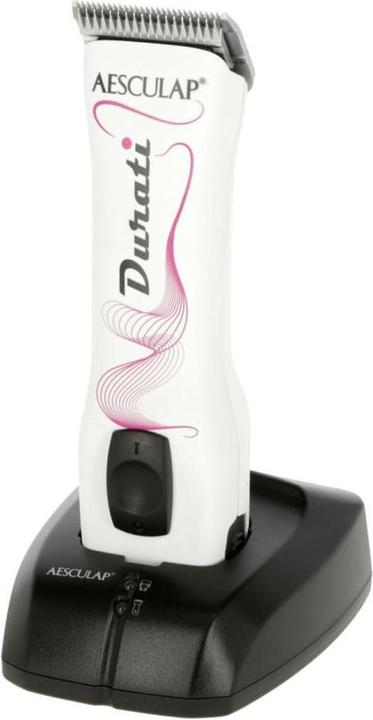 Actual product image Kerbl Akkuschermaschine Durati, weiss/schwarz mit pinkem Aufdruck, 1 Akku (Cat, Dog, Vault)